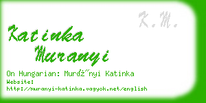 katinka muranyi business card